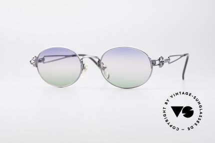 Jean Paul Gaultier 55-6112 Ovale Designer Sonnenbrille, enorm hochwertige J.P. Gaultier Designersonnenbrille, Passend für Herren und Damen