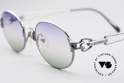 Jean Paul Gaultier 55-6112 Ovale Designer Sonnenbrille, ein ungetragenes JPG Einzelstück von circa 1995/1996, Passend für Herren und Damen