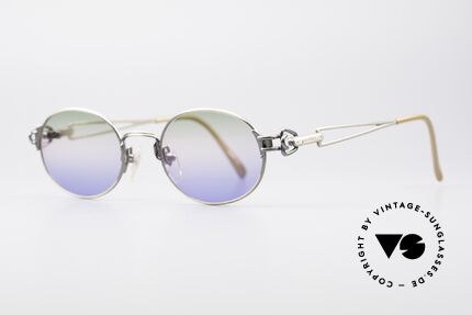 Jean Paul Gaultier 55-6112 JPG Designer Sonnenbrille, zudem originelle Sonnengläser mit dreifach-Verlauf, Passend für Herren und Damen