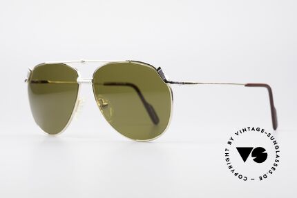 Alpina PG 902 Vintage Golf Sonnenbrille, zudem ein kleiner Golfball oberhalb der Brücke, Passend für Herren