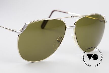 Alpina PG 902 Vintage Golf Sonnenbrille, grasgrüne Sonnengläser für kontrastreiches Sehen, Passend für Herren