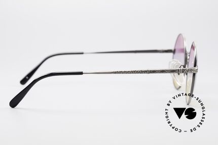 Jean Paul Gaultier 55-9671 Runde Designer Sonnenbrille, der Rahmen kann ggf. auch optisch verglast werden, Passend für Herren und Damen