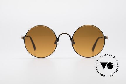 Jean Paul Gaultier 55-9671 Runde 90er JPG Sonnenbrille, enorm hochwertige Fassung mit kleinen Gravuren, Passend für Herren und Damen Jean Paul Gaultier 55-9671 Runde 90er JPG Sonnenbrille, enorm hochwertige Fassung mit kleinen Gravuren, Passend für Herren und Damen