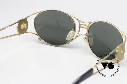 Jean Paul Gaultier 58-6101 90er Steampunk Sonnenbrille, KEINE Retrobrille, ein 25 Jahre altes Designerstück!, Passend für Herren und Damen