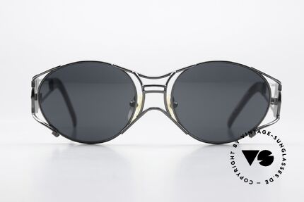Jean Paul Gaultier 58-6101 Steampunk 90er Sonnenbrille, seltene Jean Paul GAULTIER Designer-Sonnenbrille, Passend für Herren und Damen