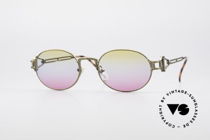 Jean Paul Gaultier 55-5110 Steampunk Designer Brille, außergewöhnliche Jean Paul Gaultier 90er Brille, Passend für Herren und Damen