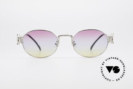 Jean Paul Gaultier 55-5110 Steampunk Vintage Brille, spektakuläres Rahmen-Design und Sonnengläser, Passend für Herren und Damen