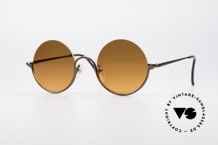 Jean Paul Gaultier 55-7163 Runde Vintage Sonnenbrille, runde Jean Paul Gaultier Designer-Sonnenbrille, Passend für Herren und Damen