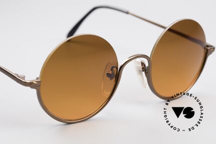 Jean Paul Gaultier 55-7163 Runde Vintage Sonnenbrille, KEINE Retrosonnenbrille, 100% vintage Original, Passend für Herren und Damen
