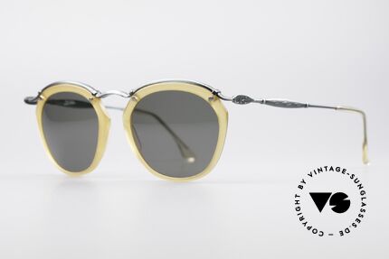 Jean Paul Gaultier 56-1273 Panto Style Sonnenbrille 90er, sehr interessante Material- und Farb-Kombination, Passend für Herren und Damen