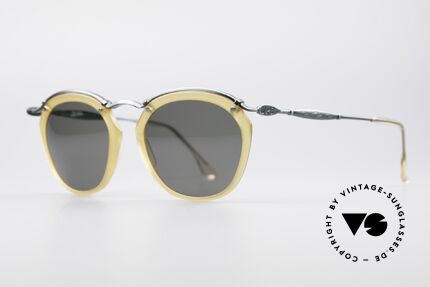 Jean Paul Gaultier 56-1273 Panto Style Sonnenbrille, sehr interessante Material- und Farb-Kombination, Passend für Herren und Damen