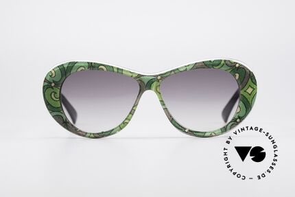 Emilio Pucci PU57 Sophia Loren Sonnenbrille, weltberühmtes filigranes Farbenmuster; teils futuristisch, Passend für Damen