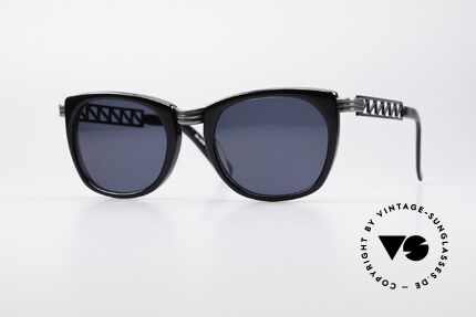 Jean Paul Gaultier 56-0272 Steampunk 90er Sonnenbrille, vintage Designersonnenbrille von J.P. Gaultier, Passend für Herren und Damen