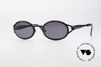 Jean Paul Gaultier 56-7114 Ovale Steampunk  JPG Brille, vintage Gaultier Sonnenbrille aus den frühen 90ern, Passend für Herren und Damen