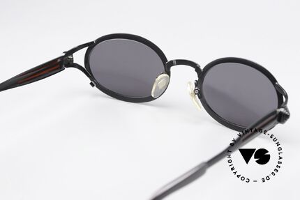 Jean Paul Gaultier 56-7114 Ovale Steampunk  JPG Brille, orig. Sonnengläser können ggf. auch ersetzt werden, Passend für Herren und Damen