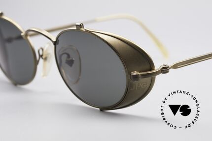 Jean Paul Gaultier 56-1175 Seitenblenden Sonnenbrille, also einer Sicht auf die Zukunft, aus einer früheren Zeit, Passend für Herren und Damen