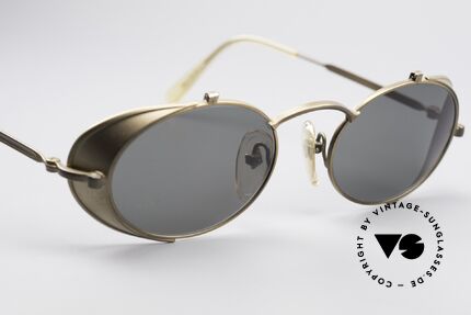 Jean Paul Gaultier 56-1175 Seitenblenden Sonnenbrille, ungetragenes Einzelstück für Kunst- und Modeliebhaber, Passend für Herren und Damen