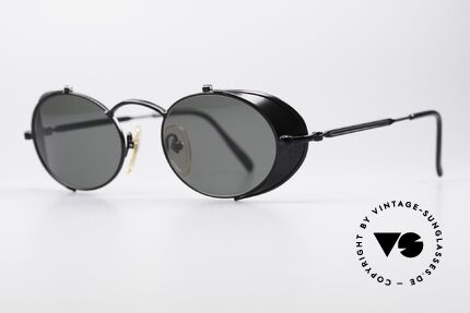 Jean Paul Gaultier 56-1175 Seitenscheiben Sonnenbrille, viele interessante Rahmendetails im "Retro-Futurismus", Passend für Herren und Damen