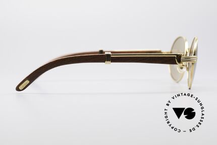 Cartier Giverny Ovale Edelholz Sonnenbrille, ungetragenes Einzelstück mit original Verpackung, Passend für Herren und Damen