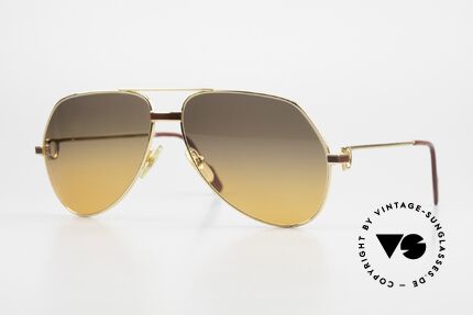 Cartier Vendome Laque - L Luxus 80er Piloten Sonnenbrille Details