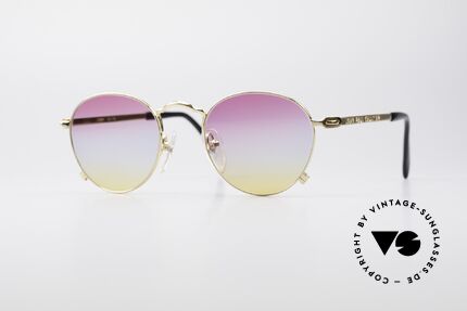 Jean Paul Gaultier 55-1178 Vergoldete Panto Sonnenbrille, edle 90er DesignerSonnenbrille von Jean Paul Gaultier, Passend für Herren und Damen