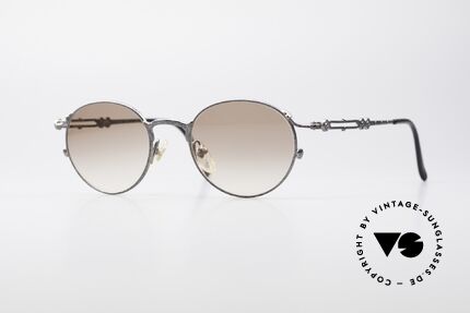Jean Paul Gaultier 55-4177 Designer Panto Sonnenbrille, edle 90er DesignerSonnenbrille von Jean Paul Gaultier, Passend für Herren und Damen