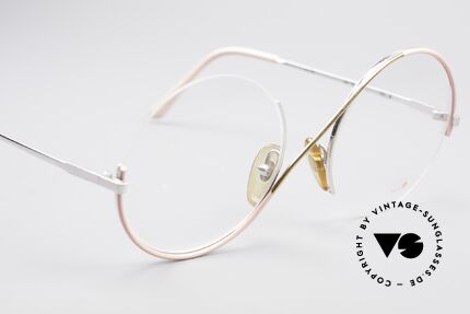 Casanova FC9 Kunstvolle Vintage Brille, ungetragenes Einzelstück; true vintage NOS + Etui, Passend für Damen Casanova FC9 Kunstvolle Vintage Brille, ungetragenes Einzelstück; true vintage NOS + Etui, Passend für Damen