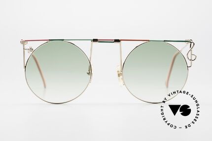 Casanova MTC 8 Notenschlüssel Brille 90er, runde 90er Casanova vintage Kunst-Sonnenbrille, Passend für Damen