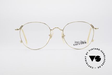 Jean Paul Gaultier 55-2176 Vergoldete Pantobrille, zeitloses Design; schlicht und elegant zugleich, Passend für Herren und Damen