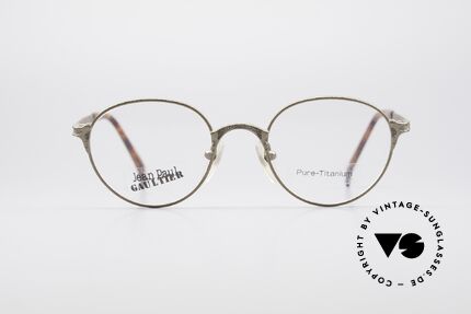 Jean Paul Gaultier 55-3183 JPG Titanium Designerbrille, extrem hochwertig (nur 15 Gramm) - muss man fühlen!, Passend für Herren und Damen