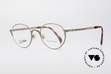 Jean Paul Gaultier 55-3183 JPG Titanium Designerbrille, mit "Jean Paul Gaultier" Schriftzug auf beiden Bügeln, Passend für Herren und Damen