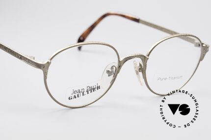 Jean Paul Gaultier 55-3183 JPG Titanium Designerbrille, KEINE RETROBRILLE, sondern ein Original von 1997, Passend für Herren und Damen