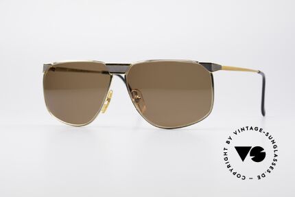 Casanova NM7 Goldplattierte Sonnenbrille, italienische 1980er Vintage-Sonnenbrille von Casanova, Passend für Herren und Damen
