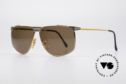 Casanova NM7 Goldplattierte Sonnenbrille, absolute Top-Qualität der Materialien (24KT vergoldet), Passend für Herren und Damen