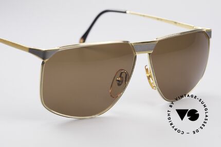 Casanova NM7 Goldplattierte Sonnenbrille, KEINE Retrobrille, sondern ein kostbares 80er Original!, Passend für Herren und Damen