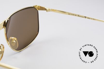 Casanova NM7 Goldplattierte Sonnenbrille, die Fassung kann natürlich auch optisch verglast werden, Passend für Herren und Damen