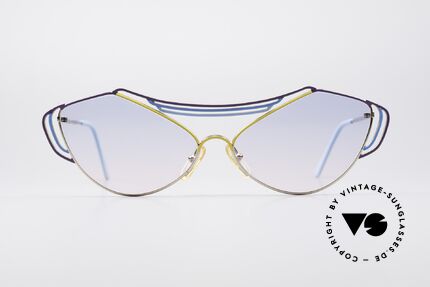 Casanova LC9 80er Kunst Sonnenbrille, tolles Zusammenspiel v. Farbe, Form & Funktionalität, Passend für Damen