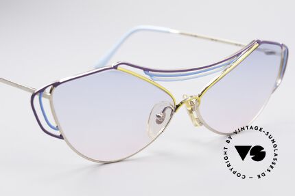 Casanova LC9 80er Kunst Sonnenbrille, KEINE Retrobrille, sondern ein einzigartiges Original, Passend für Damen