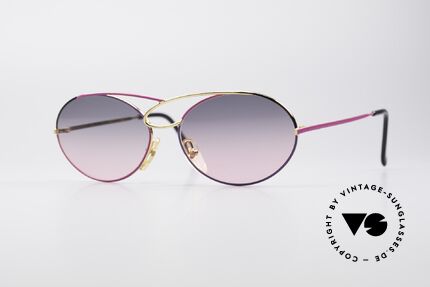 Casanova LC17 Vintage Damen Sonnenbrille, zauberhafte CASANOVA Designerbrille von circa 1985, Passend für Damen