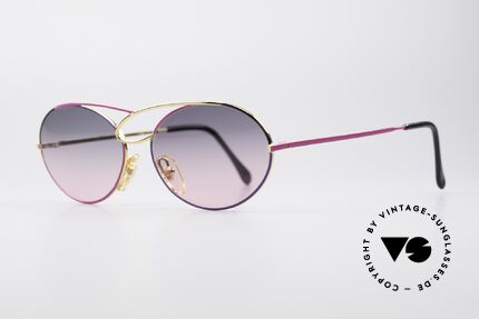 Casanova LC17 Vintage Damen Sonnenbrille, vergoldeter Rahmen mit grandiosen Verlaufsgläsern, Passend für Damen