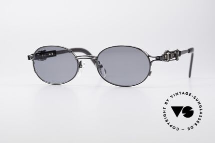 Jean Paul Gaultier 56-0020 Ovale Gürtelschnalle Brille, vintage Jean Paul GAULTIER Sonnenbrille von 1996/97, Passend für Herren