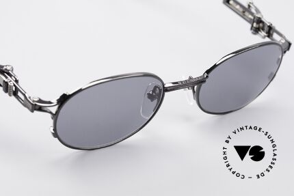 Jean Paul Gaultier 56-0020 Ovale Gürtelschnalle Brille, ungetragenes Designerstück: kostbar, selten und begehrt, Passend für Herren