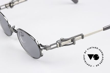 Jean Paul Gaultier 56-0020 Ovale Gürtelschnalle Brille, verstellbare Bügel in Form einer Gürtelschnalle; genial!, Passend für Herren