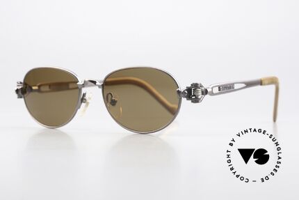 Jean Paul Gaultier 56-8102 Steampunk Vintage Brille, Brille mit vielen mechanischen Komponenten / Details, Passend für Herren und Damen