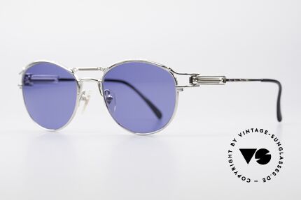 Jean Paul Gaultier 56-5107 Designer Panto Sonnenbrille, Brücke und Bügel sind mit Sprungfedern ausgestattet, Passend für Herren und Damen
