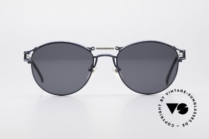 Jean Paul Gaultier 56-5107 Panto Designer Sonnenbrille, großartiges, mechanisches Design ('Industrial Stil'), Passend für Herren und Damen