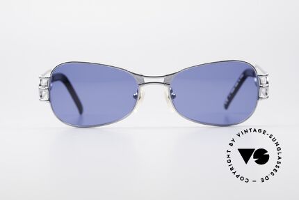 Jean Paul Gaultier 58-5107 Vintage No Retro Sonnenbrille, Metallgestell mit hochwertiger matter Lackierung, Passend für Herren und Damen