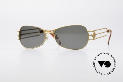 Jean Paul Gaultier 58-5107 No Retro 90er Sonnenbrille, ausdrucksstarke vintage Sonnenbrille von Gaultier, Passend für Herren und Damen