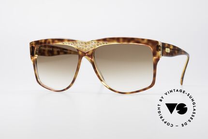 Zagato 5024 Damen XXL Sonnenbrille, funkelnde ZAGATO Designersonnenbrille aus den 70ern, Passend für Damen