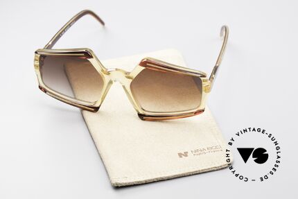 Nina Ricci NR111 Extravagante 70er Brille, KEINE Retrosonnenbrille; ein altes vintage ORIGINAL!, Passend für Damen